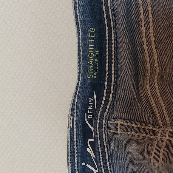 Inc jeans straight leg high rise comfy true blue - Picture 4 of 4